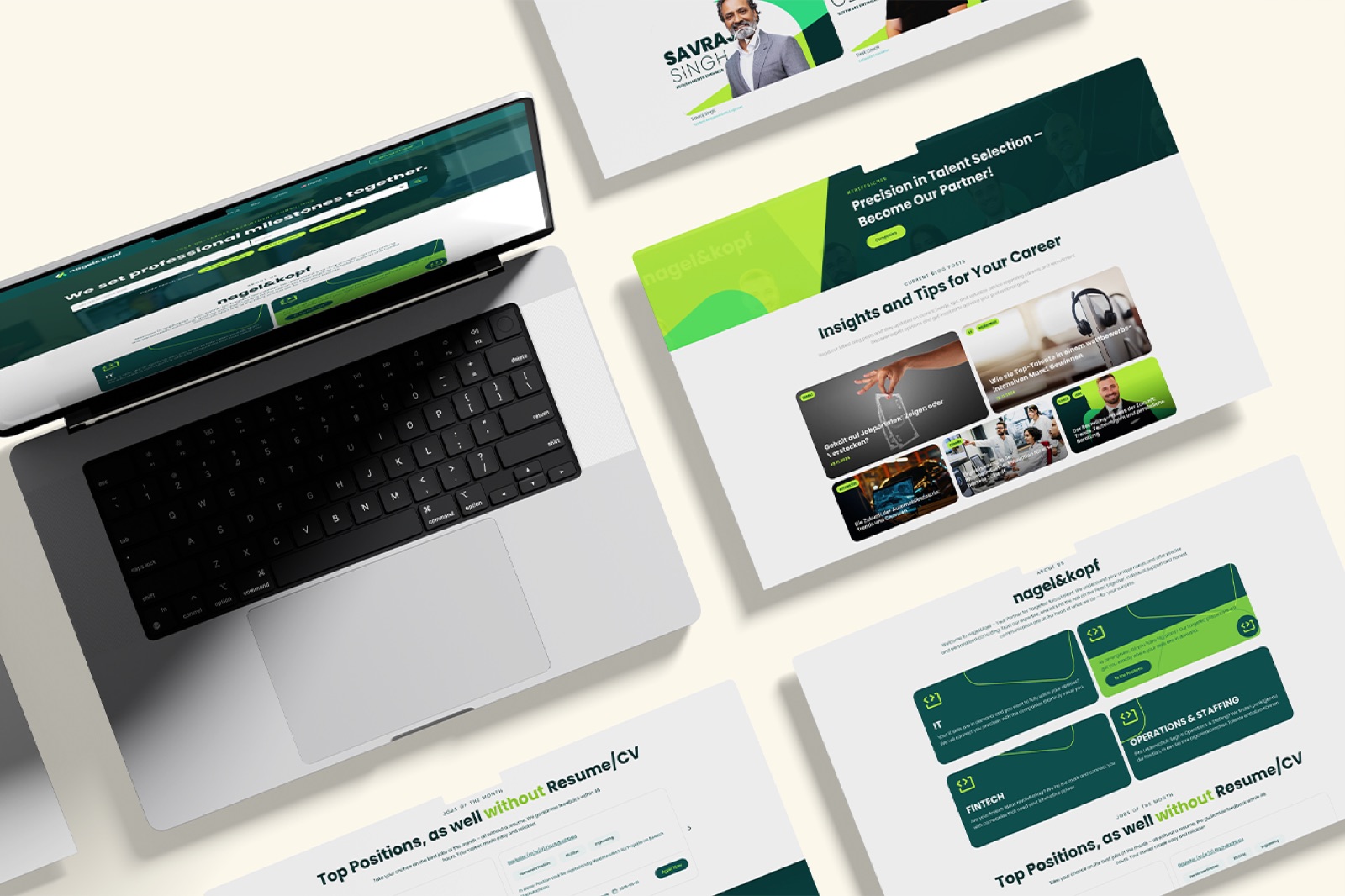 nagel&kopf · Brand identity · Website